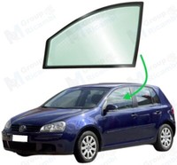 Volkswagen Golf 5 2003 - 2008 Tieferlegungsglas Vorne Links 5 TüRer