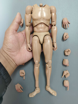 1/6 Scale Blue Slim Fit Jeans For 12" Male Action Figures - Fits Hot Toys, Phicen, Narrow Shoulder