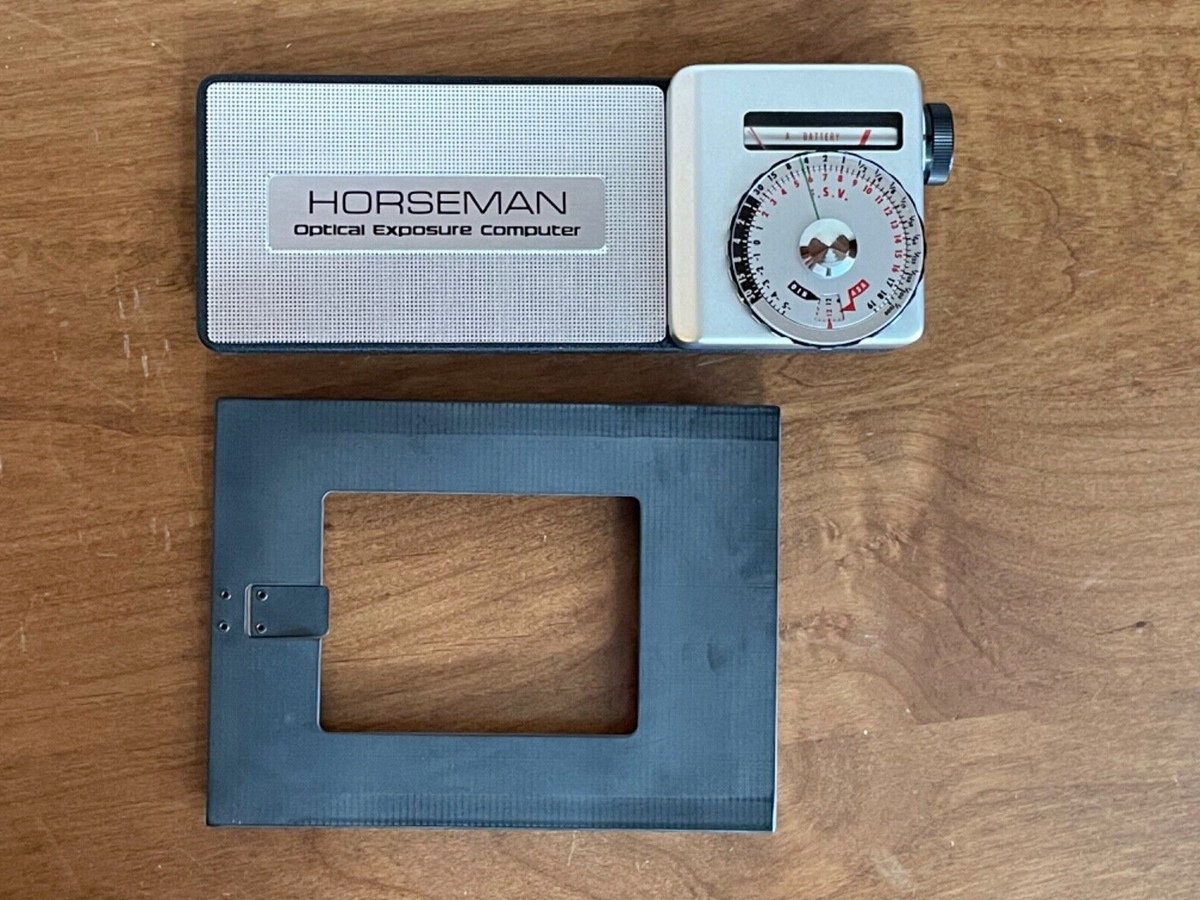 Rare Horseman Optical Exposure Computer Light Meter with 4x5 Rare Horseman Optical Exposure Computer Light Meter with 4x5