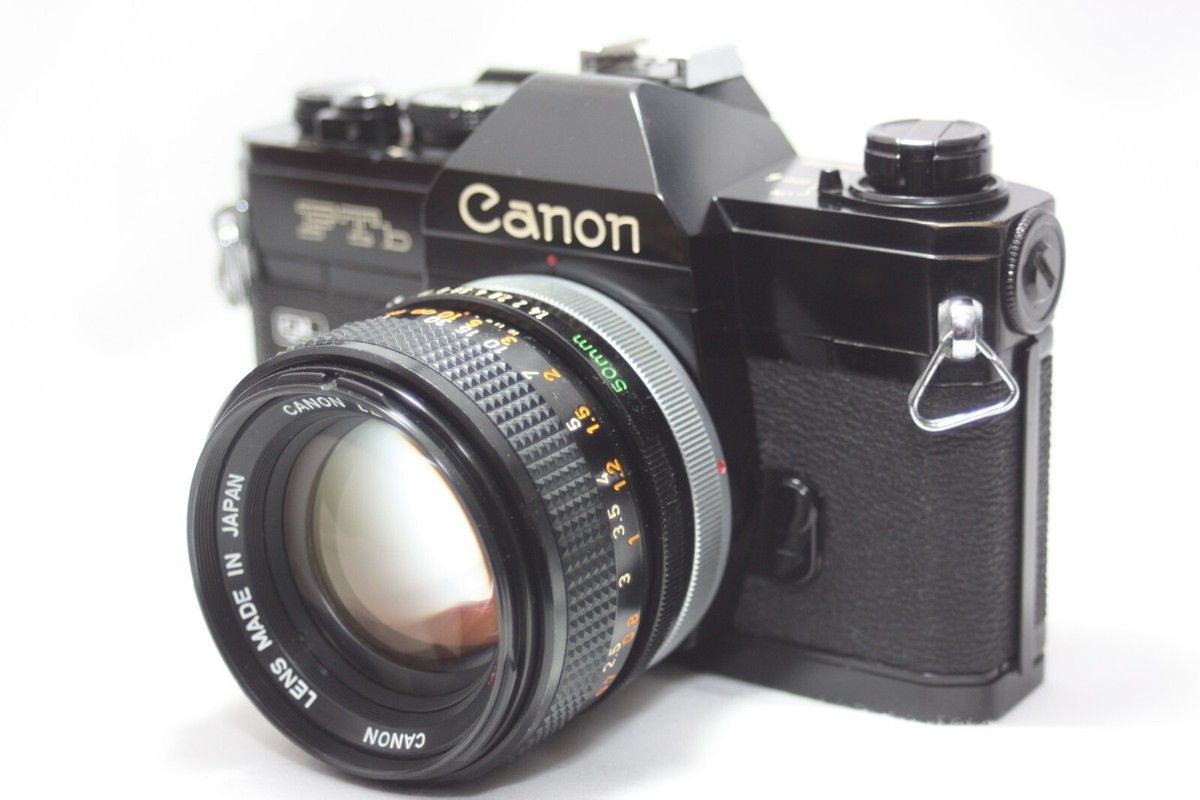 Canon FTb QL SLR Film Camera Black Body w/FD 50mm f/1.4 Canon FTb QL SLR Film Camera Black Body w/FD 50mm f/1.4