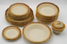 Mikasa Whole Wheat Dinnerware Plates, Bowls, Cup & Saucer Sets, Sugar Bowl *PICK