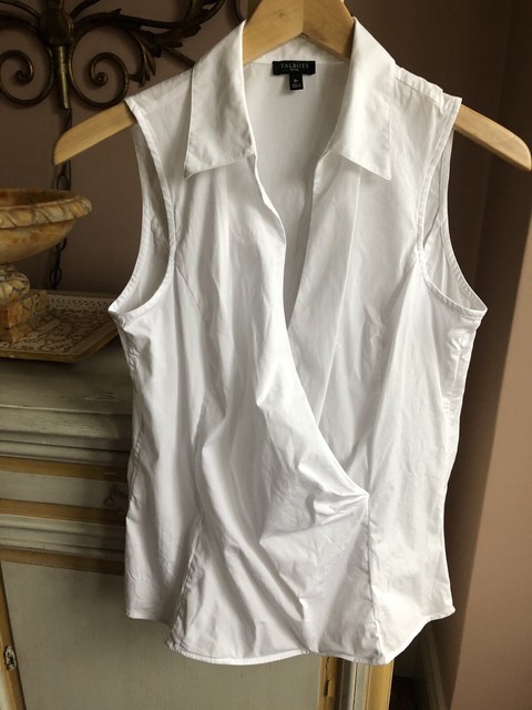 ladies crisp white cotton shirt