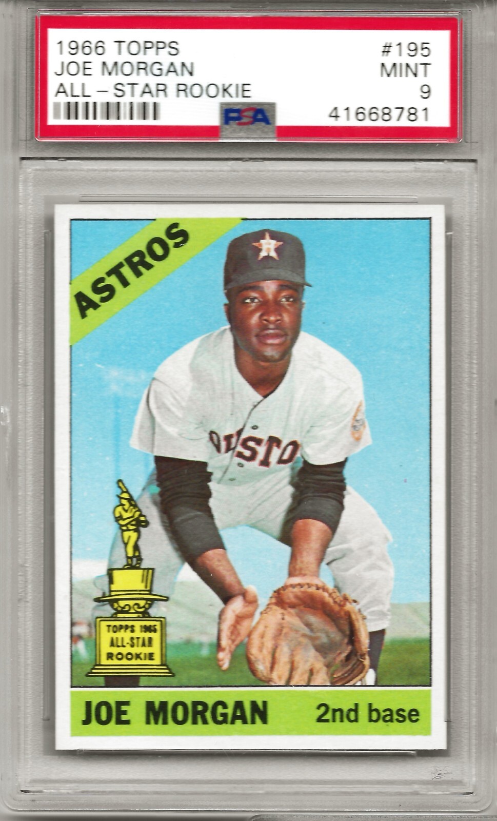 1966 Topps #195 Joe Morgan PSA 9 Mint Astros