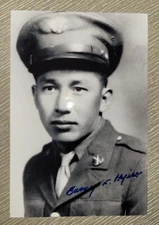 Barney Hajiro Medal Of Honor WWII MOH Autographed Signed Photo DEC 