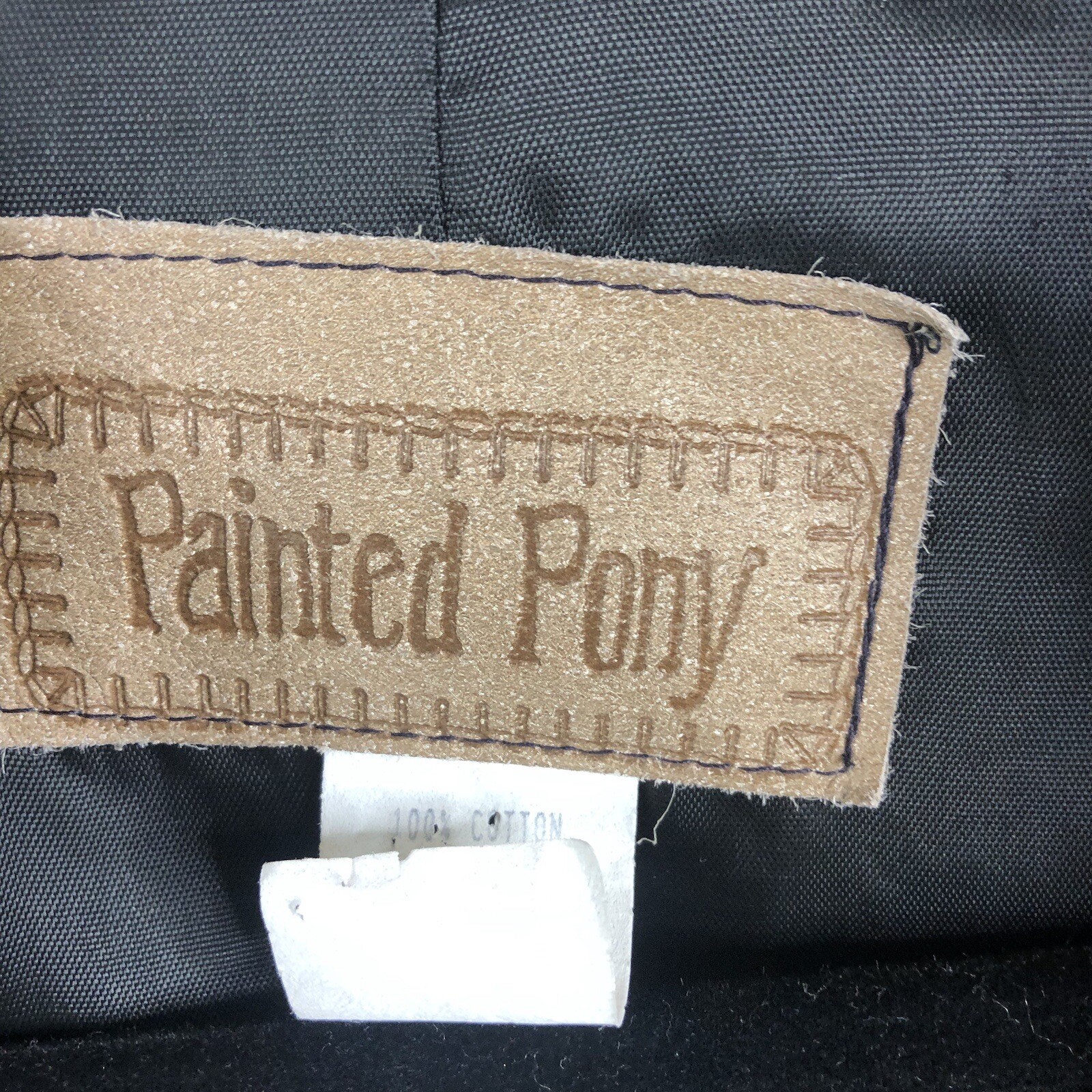 Giacca vintage velluto pony dipinto donna piccola nera ricamo bolero Y2K