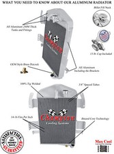 Rockin Champion 3 Row All Aluminum Radiator For 1934 Chevrolet Master Cc34-6