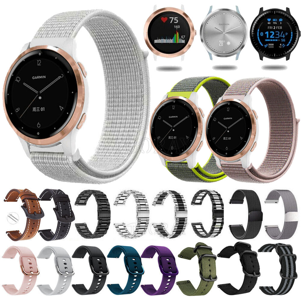 Replacement 18mm Universal Nylon Silicone Metal Leather Smart Strap Watch Band