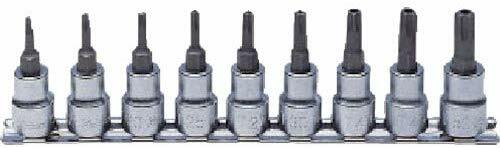 Koken RS3025 / Набор торцевых головок с 9 отверстиями 3/8 TORX на рейке Япония с новым трекингом