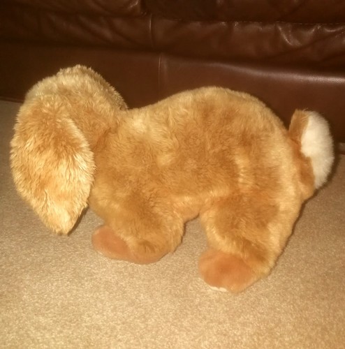 1999 TY Beanie Large Brown Bunny Rabbit Soft Plush Toy - Picture 5 of 11