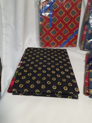 4 Vintage Vera Bradley Doppel Bilderrahmen, blau, rot, schwarz geblümt, 4x6 - Bild 3 von 8