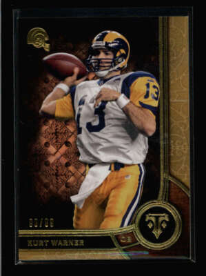 KURT WARNER 2015 TOPPS TRIPLE THREADS #81 GOLD PARALLEL #99/99 BA2951