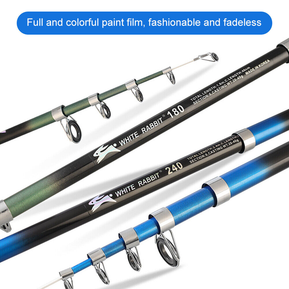 1.8m/2.4m Fishing Poles Glass Fiber Ultralight Fishing Rod Gifts for Men  Women ♪