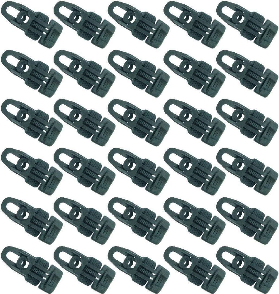 HOLDON 30 Planen Spanner SCHWARZ MIDI Clip Spannfix Öse Sonnensegel Spann Klammer Clips