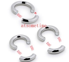Magnetic Ball Stretcher Stainless Steel Scrotum Metal Chastity RingsDevice