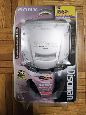 Sony D-E200 Discman CD Player with ESP2 & Digital Mega Bass