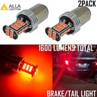 Alla Lighting 30-LED 1157 Brake/Stop Tail Light Bulb Lamp Bright Red Replacement