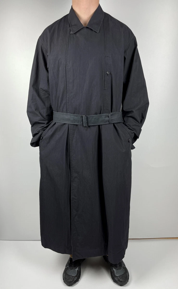 90's Issey Miyake Double-breaste Trench Coat Long Oversized Jacket Sz XXL / 2XL
