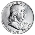 1961-D Franklin SILVER Half Dollar Brilliant XF/AU Complete Your Album!