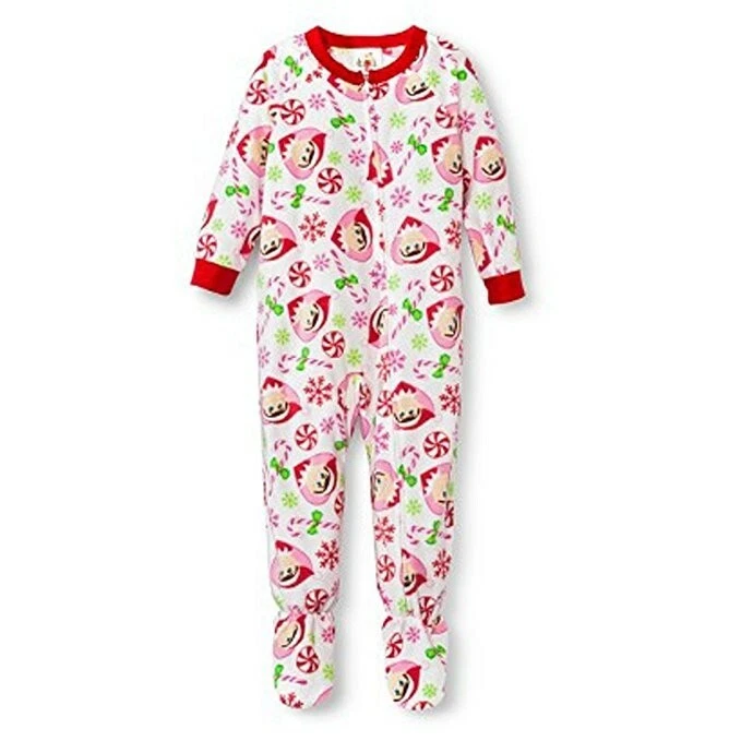 Elf on the Shelf Toddler Pajamas Target 5T White Red Pink Holiday