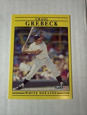 1991 Craig Grebeck White Sox #120 Error, Missing “.” In USA On The Back PERFECT