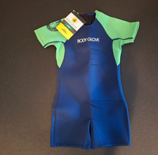 Body Glove Springsuit Wetsuit Child's Size Large Short Sleeve, Blue/Green