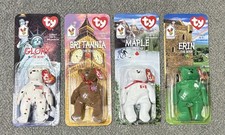 TY Beanie Babies McDonald’s Complete Set of 4 Glory Britannia Maple Erin *NEW*
