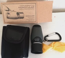 Restoration Hardware Carson MiniMight 6x18mm Pocket Monocular w/Carabiner Clip