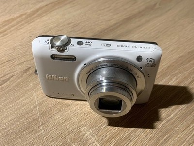 Nikon COOLPIX S6800 White Digital Camera 16.0MP 12x Optical Zoom From JAPAN