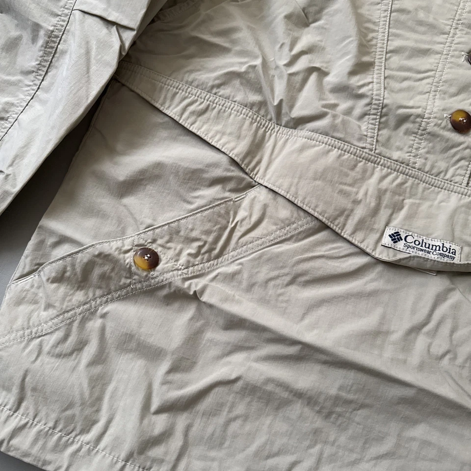 Chaqueta Pullover Ligera Cortavientos Columbia Años 80 De Colección Mujer Talla Mediana Foto 4 de 4