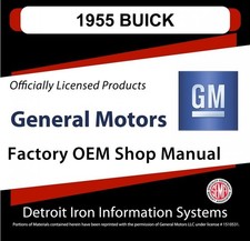 1955 Buick Roadmaster Century Special Super Shop Manuals Parts Books Cd