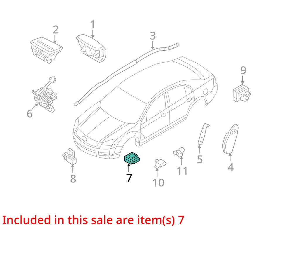 Unidad de módulo de control de bolsa de aire Ford Fusion 2010 fabricante de equipos originales Foto 4 de 4