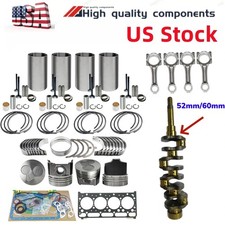 V2203 Overhaul Kit+rod+crankshaft For Kubota Engine Tractor L4400dt L4740