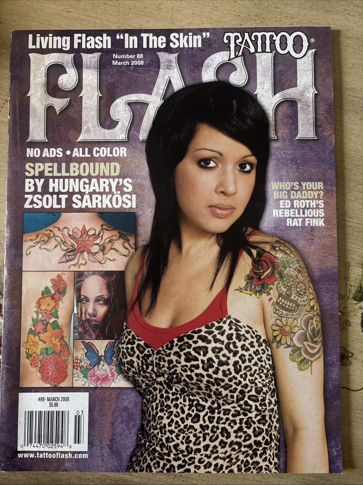Tattoo Flash Magazine #88 3/2008 Hungary Zsolt Sarkosi Ed Roth Ink Art ...
