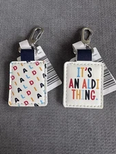 NEW W/Tag ALDI Keychain Quarter Holder Keeper - Square - 2022 Logo X2