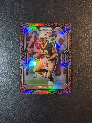 2020 Panini Prizm Tre'quan Smith Snakeskin Prizm #56 Venom Red Black Saints 
