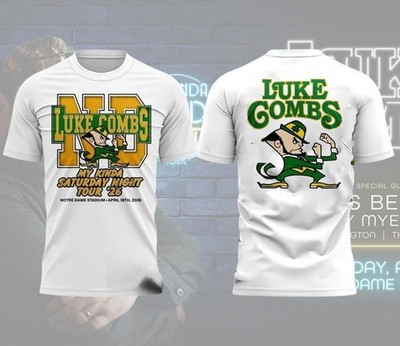 Luke Combs April 18 2026 Notre Dame Stadium, South Bend, IN reprint T-Shirt