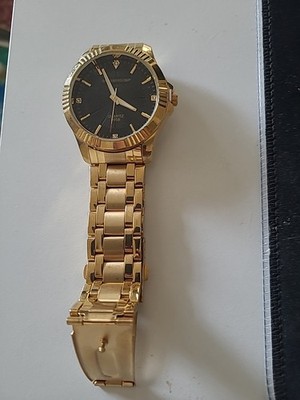 DREAMING Q&P Gold Stainless Steel Men's Casual Watches - fq005 IP Plating Qua...