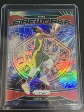 Jewell Loyd 2024 Panini Prizm WNBA Fireworks Red /99 - Seattle Storm !
