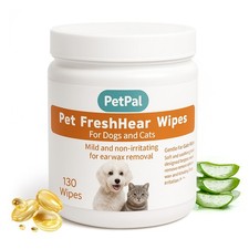 Daily Ear Cleaning Wipes, 2 Packs. Removes Dirt, Wax Odor for Dogs and Cats