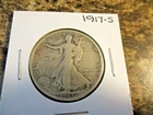 1917-S REVERSE WALKING LIBERTY SILVER HALF DOLLAR         80