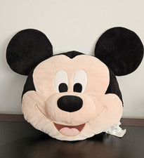 Disney Store Exclusive MICKEY MOUSE PLUSH PILLOW Large Pre Owned. 20  X 17  