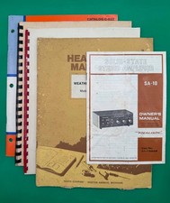 Lot of 4 Vintage Electronics Manuals Realistic Heathkit Radio Design RE
