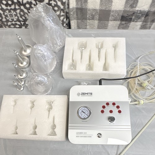 Zemits Leger 2.0 Vacuum Cupping Kit Body Contouring w/ Cups, Hoses, Meter