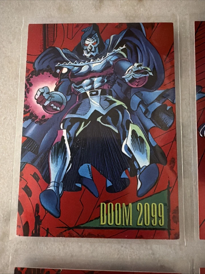 1993 Marvel Universe Insert Red Foil 2099 Complete Set 1-9 SkyBox NM - Image 3 of 4