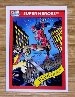 1990 Marvel Universe Impel Trading Card #49 ELEKTRA ROOKIE MINT CARD!