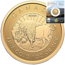 Gold Coin Purest Bison 2026 - Canada - 1 oz Premium BU 4559.21 per troy oz