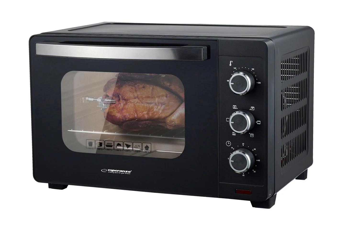 5901299965573 Esperanza EKO006N Mini Oven with Convection and Skewer 25L 1600