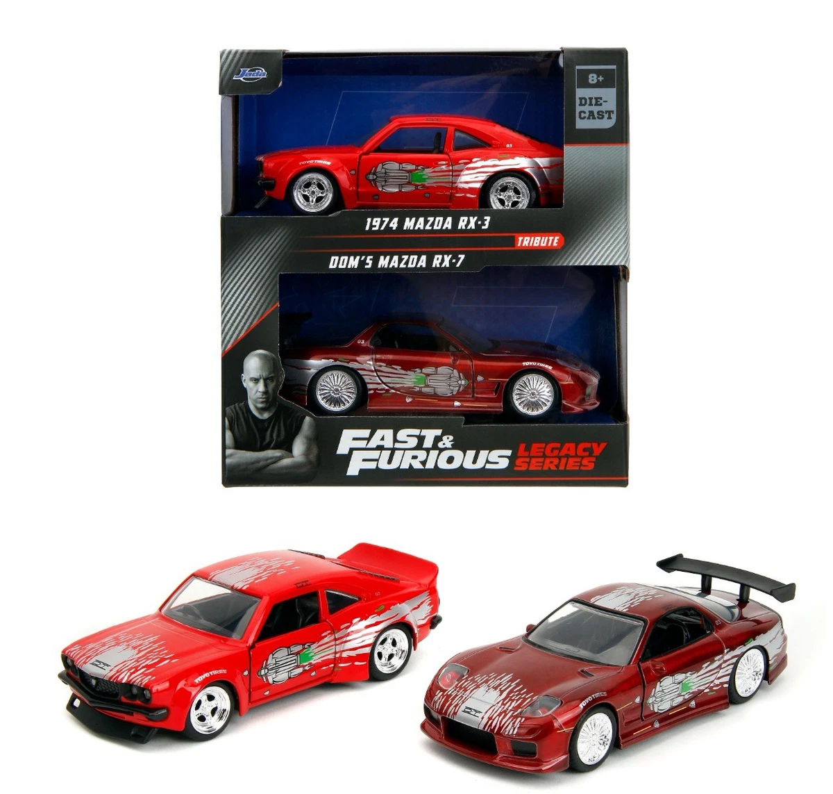Han 1995 Mazda RX-7 Widebody Fast & Furious Jada 1/24 Rychle a zběsile
