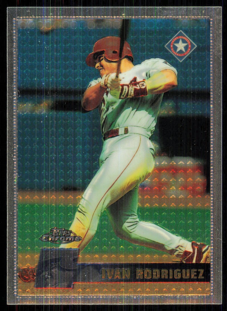 1996 Topps Chrome Ivan Rodriguez Texas Rangers #39