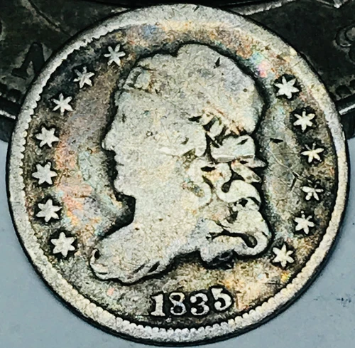 1835 Capped Bust Half Dime — photo from the most recent tracked eBay sale